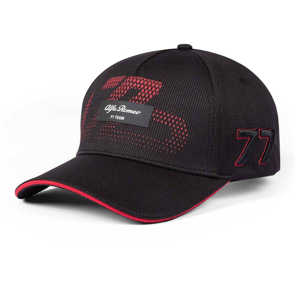 Alfa Romeo Racing F1 2023 Valtteri Bottas #77 Team Hat - Black Hats Alfa Romeo 