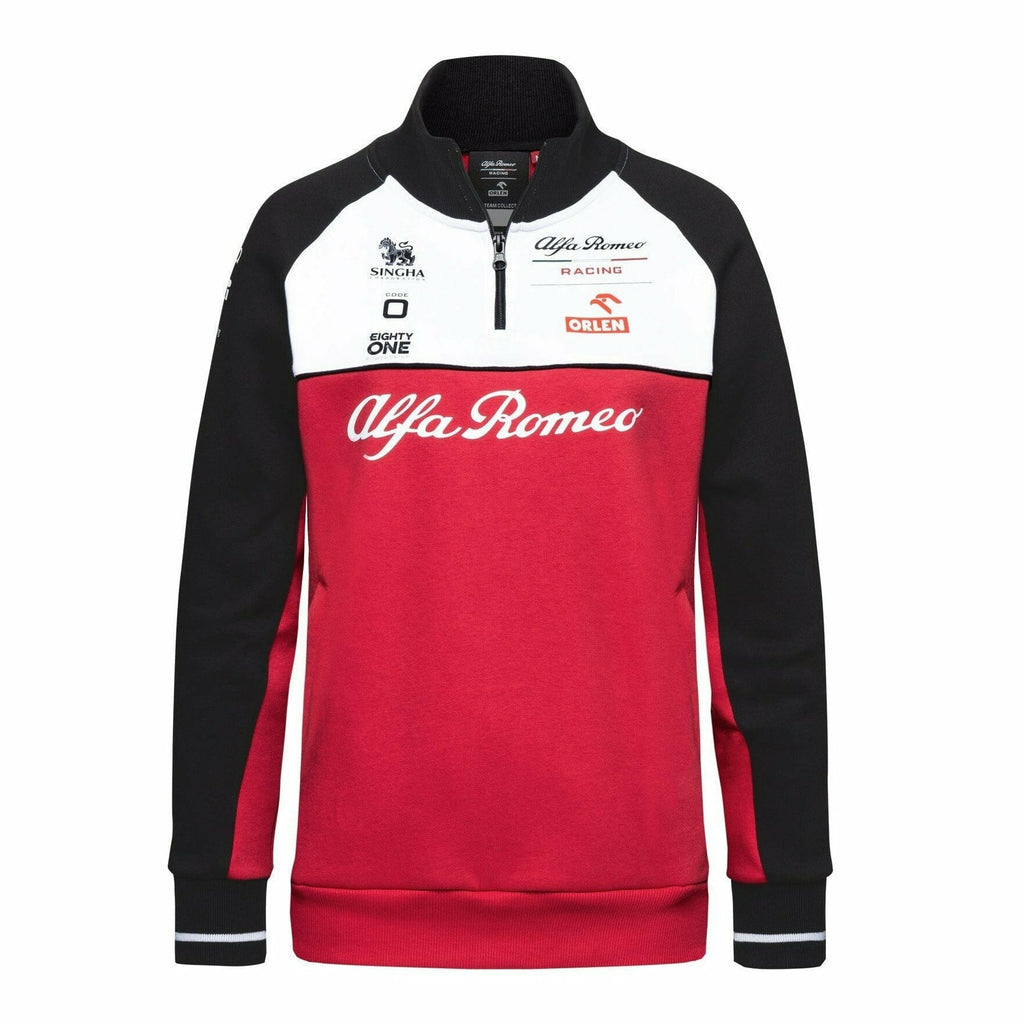 Alfa Romeo Racing F1 2021 Women's Team Sweatshirt - Red Sweatshirt Firebrick