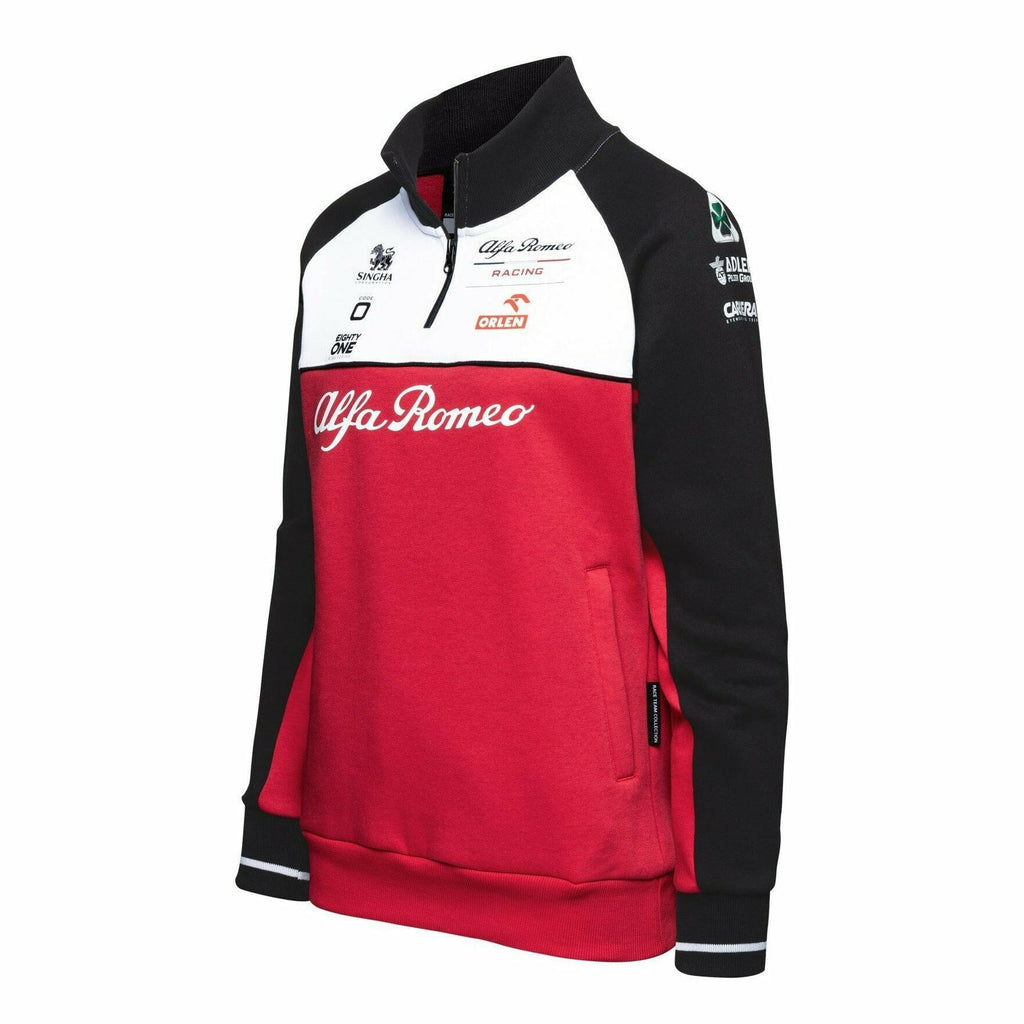 Alfa Romeo Racing F1 2021 Women's Team Sweatshirt - Red Sweatshirt Firebrick