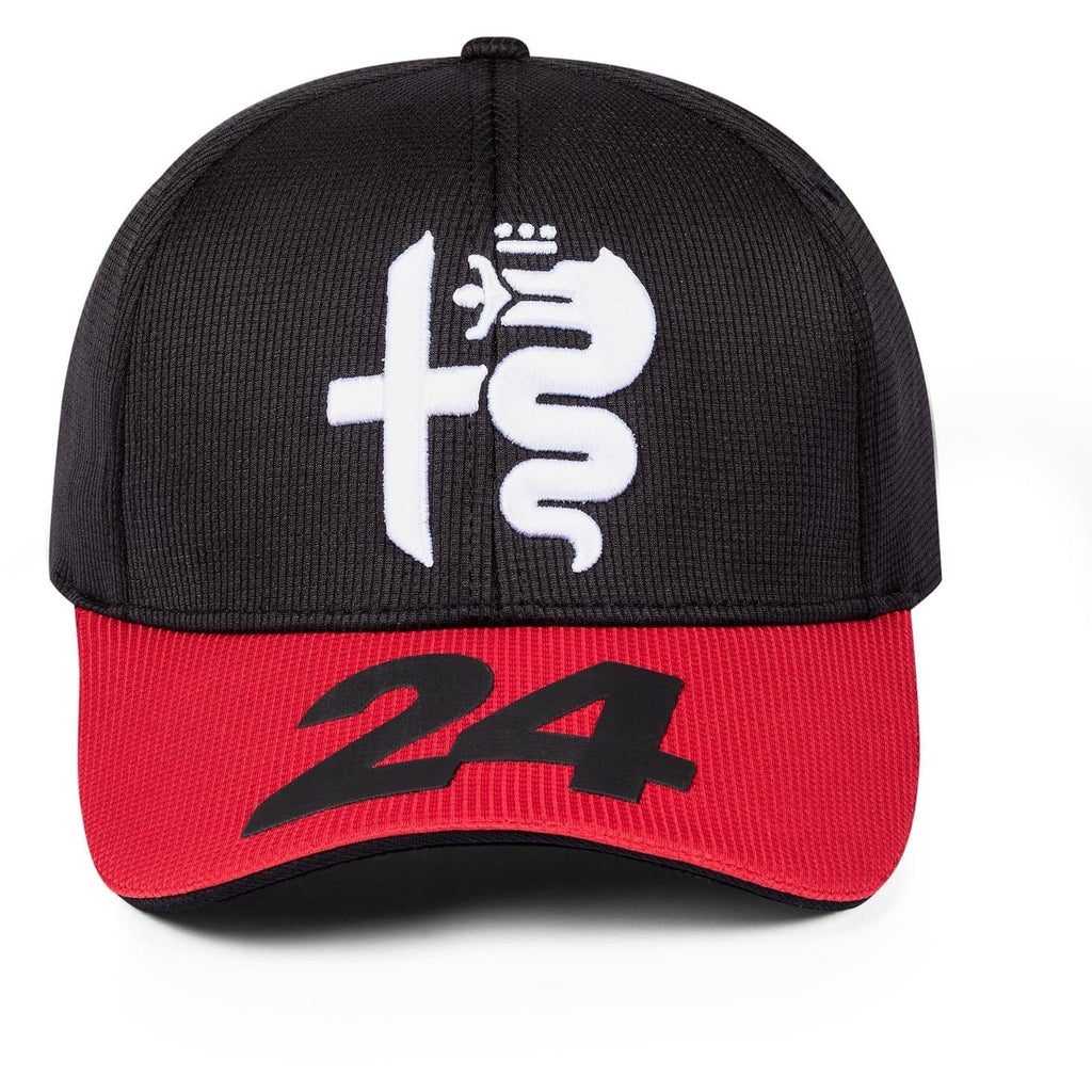 Alfa Romeo Racing F1 2023 Guanyu Zhou #24 Team Baseball Hat- Black Hats Pale Violet Red